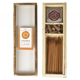 Sacral Chakra Wooden Box Incense Gift Set