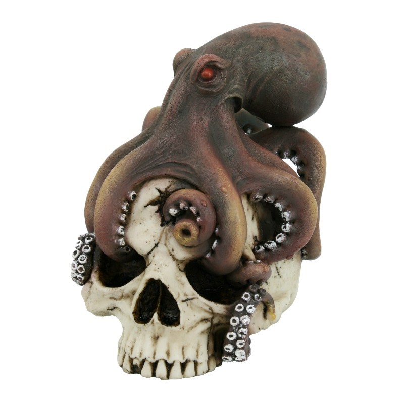 Octopus & Skull Statue