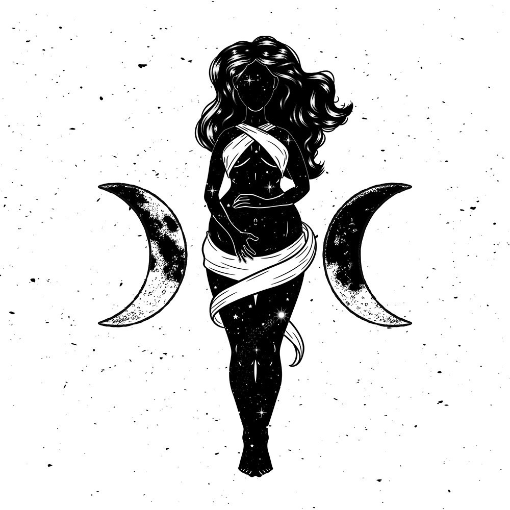 Maid, Mother, & Crone - Lunar Goddess Phases of Life