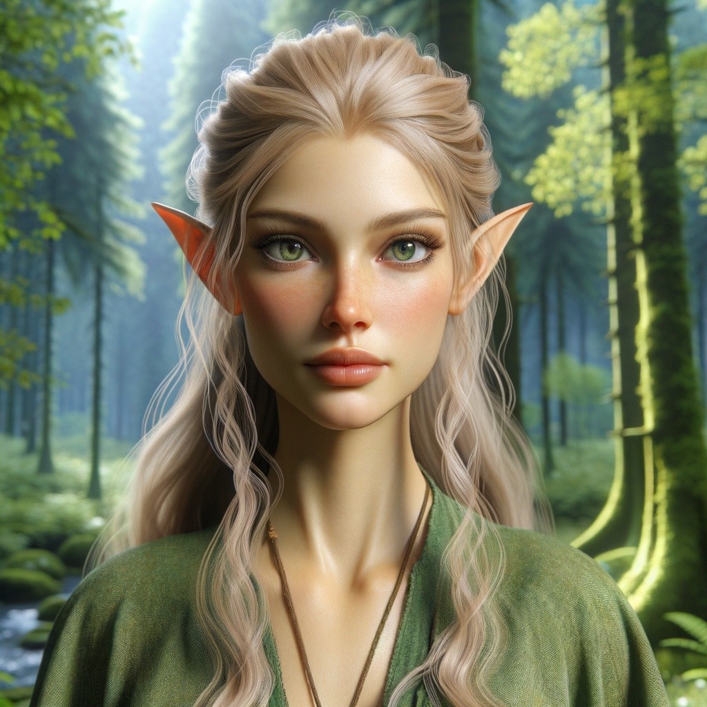 Woodland Elf Spirit Companion Named Gari-Panna - Guardians of the Forest