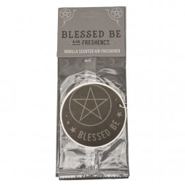 "Blessed Be" Pentagram Shaped Air Freshener (Vanilla Scented)