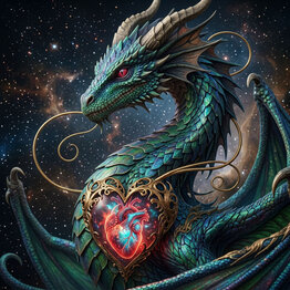 FLASH SALE - A Dragon's Heart Spell Of Intense Protection & Ferocious Power