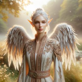 Asilian Elf-Angel Hybrid Custom Conjuration Spirit Companion