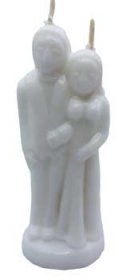 White Marriage candle