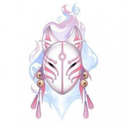Kitsune Mask Shirt Pink