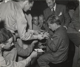 Silver Screen Seance - Mickey Rooney Vintage Celebrity Hollywood Canteen Photo