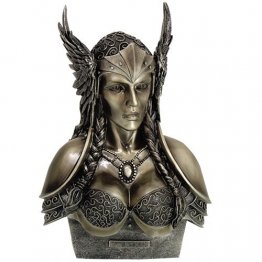 Valkyrie Bust In Cold Cast Bronze