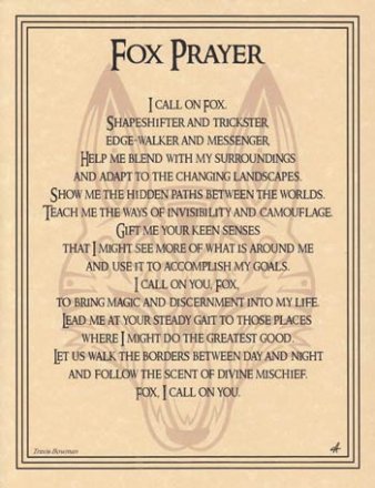 Fox Prayer poster