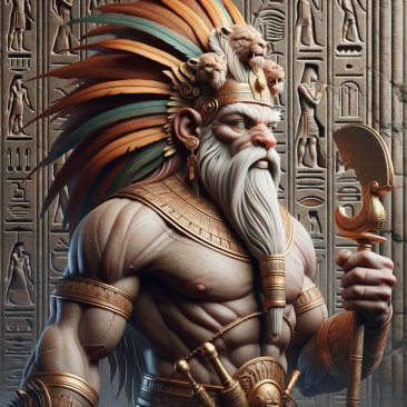 Egyptian Immortal Bes - Guardian Against Evil Spirits & Magic