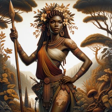Pygmy Custom Conjuration Spirit Companion People Of Legends for Beauty, War, Power, Loyalty