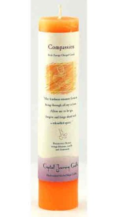 Compassion Reiki Charged pillar candle