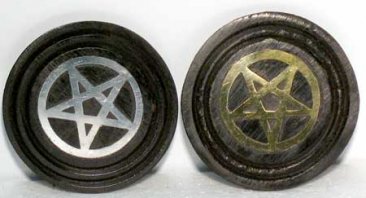 Black Pentagram Coaster