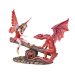 Fairy and Red Dragon on a Seesaw Statue