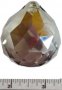 40 Mm Satin Faceted Crystal Ball